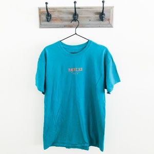 Young & Reckless Blue City Skull T-Shirt L